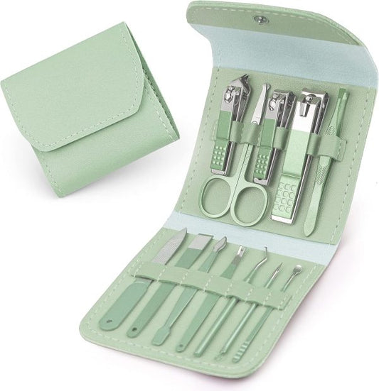 12 Pcs Best Quality Manicure Pedicure Kit (random Color)