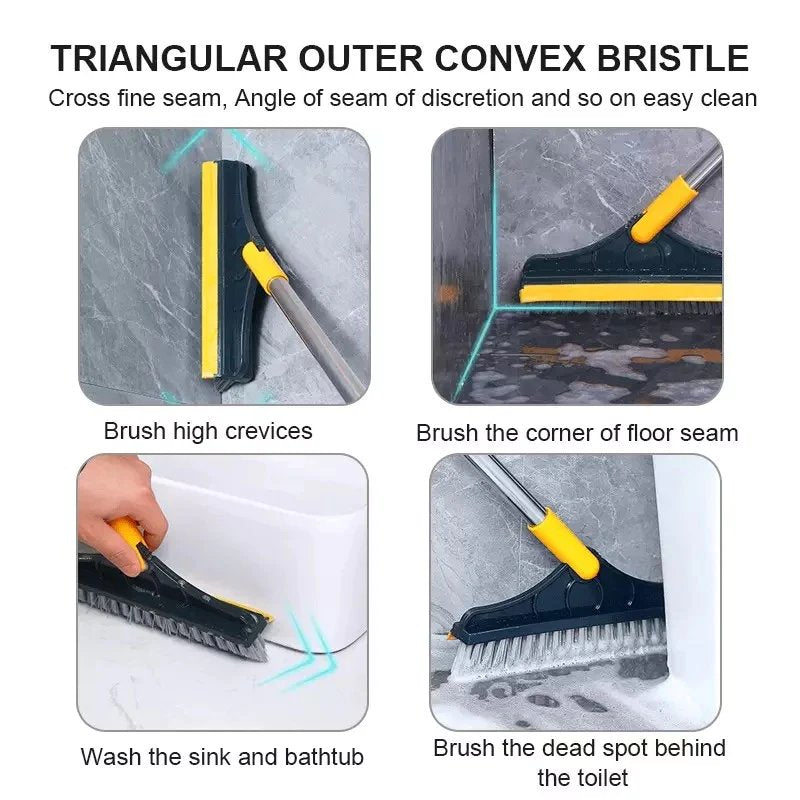 120° Rotatable 2 In 1 Floor Cleaning Brush