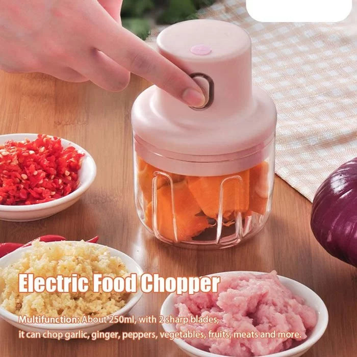 Rechargeable Mini Grinder Food Chopper (250ml)